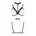 Бюстгальтер-стрепы с чокером Passion Exclusive SHELLY BRA black S/M