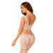 Сетчатый бодистокинг с имитацией топа и шорт Obsessive Bodystocking G330 белый XL/XXL