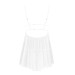 Пеньюар и трусики Obsessive Heavenlly babydoll & thong белые XS/S