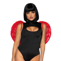 Крылья дьяволицы Leg Avenue devil wings Red, настоящие перья Крылья дьяволицы Leg Avenue devil wings Red, настоящие перья