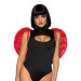 Крылья дьяволицы Leg Avenue devil wings Red, настоящие перья