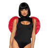 Крылья дьяволицы Leg Avenue devil wings Red, настоящие перья