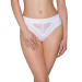 Трусики з широкою резинкою і мереживом Passion PS001 PANTIES S, white