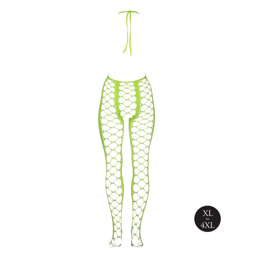 Бодістокінг Ouch! Bodystocking With Halterneck Green XL/4XL