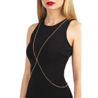 Золотистая цепочка для бюста Bijoux Pour Toi – Elena Gold со стразами Золотистая цепочка для бюста Bijoux Pour Toi – Elena Gold со стразами