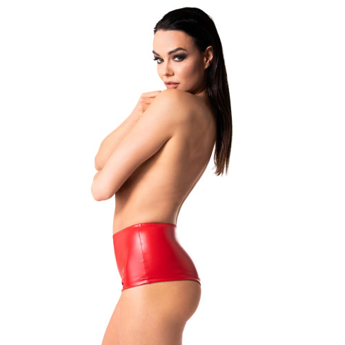 Шорты Noir Handmade F356 Red powerwetlook shorts - S