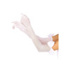 Длинные перчатки с бантом Leg Avenue Opera length bow top gloves White, полупрозрачные