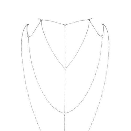 Цепочка для спины Bijoux Indiscrets Magnifique Back and Cleavage Chain Серебристая