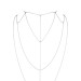 Цепочка для спины Bijoux Indiscrets Magnifique Back and Cleavage Chain Серебристая