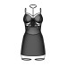 Бэби-долл Obsessive Arrowel Black chemise S/M