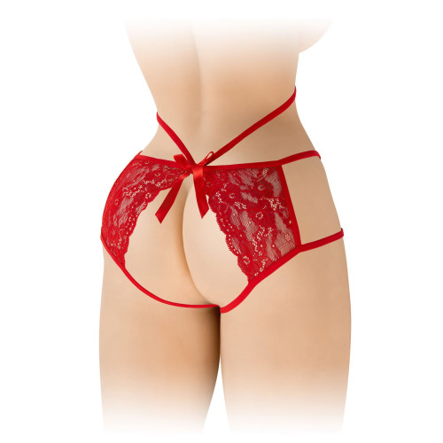 Трусики с открытой попкой Fashion Secret Nadia Красные