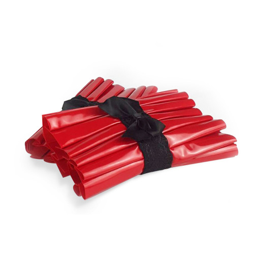 Плиссированные манжеты на руки Art of Sex - Eva, красный цвет