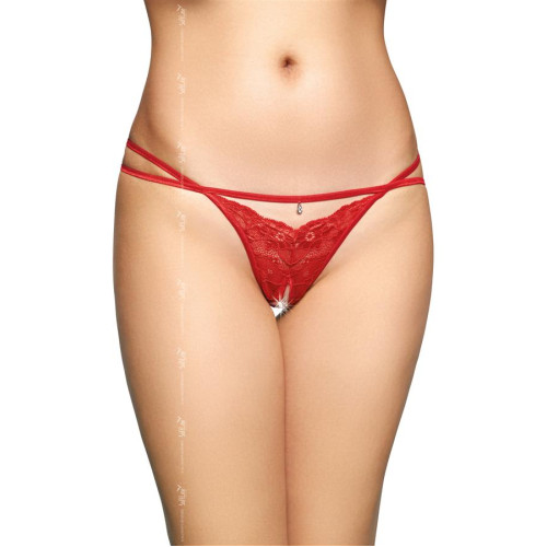 Женские стринги SoftLine G-String 2496 S/M Red