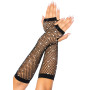 Митенки Leg Avenue Rhinestone Fishnet Arm Warmers Black