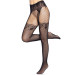 Колготки Leg Avenue Fishnet tights with back seam задний шов, кружево, сетка Black One size