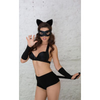 Ролевой костюм SoftLine Catwoman Черный L Ролевой костюм SoftLine Catwoman Черный L