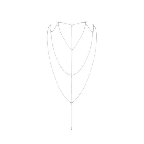 Цепочка для спины Bijoux Indiscrets Magnifique Back and Cleavage Chain Серебристая