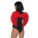 Крылья дьяволицы Leg Avenue devil wings Red, настоящие перья