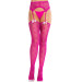 Колготки-панчохи Leg Avenue Heart Garterbelt Stockings One Size Magenta