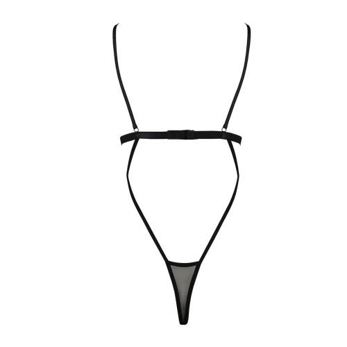 Боди монокини с открытой грудью Passion DIABOLINA BODY black L/XL