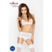 Комплект эротического белья Passion Erotic Line OFELIA SET WITH OPEN BRA S/M Белый