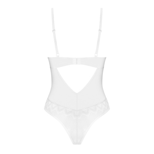 Боди Obsessive Alissium Teddy XL/2XL, лиф с мягкой чашкой, высокие вырезы для ног