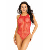 Боди-сетка Leg Avenue Net snap crotch tank bodysuit Red, One Size