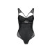 Боди из эко-кожи и кружева Passion Loona Body black S/M