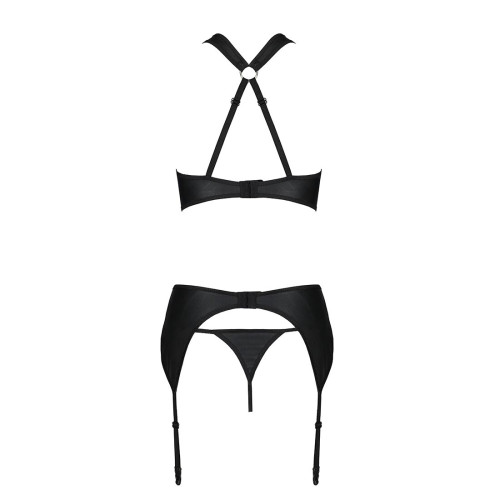 Набор сетчатый с узором Passion Hima Set black XXL/XXXL