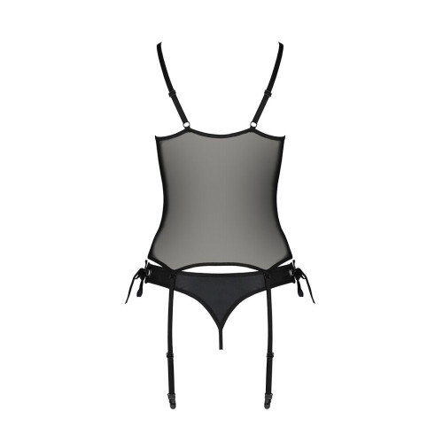 Корсет со шнуровкой Passion NESSY CORSET black L/XL