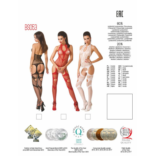 Бодістокінг Passion BS053 Чорний S/M/L