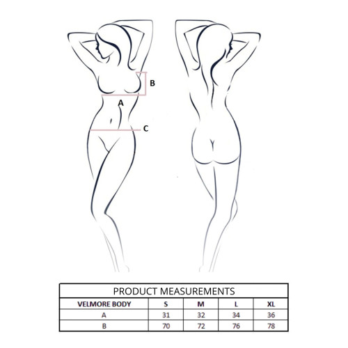 Боди Passion VELMORE BODY violet XL