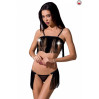 Комплект білизни Passion KASSANDRA SET OpenBra Чорний L/XL