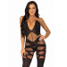 Бодістокінг Leg Avenue Illusion halter bodystocking Black One size