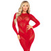 Платье Leg Avenue Lace and Net Bodycon Gown One Size, Red