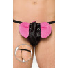 Трусы Softline слоник Thong 4445 Черные S/L