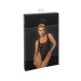 Боди Noir Handmade F322 Paparazzi, S, прозрачное, низ стринги, высокие вырезы