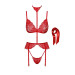 Комплект Kissable Bondage Kiss Set Red S/M