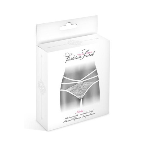 Трусики с открытой попкой Fashion Secret Nadia Белые