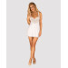 Сорочка Obsessive Amor Blanco underwire chemise & thong white S/M