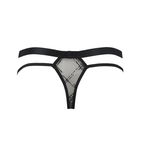 Мужские прозрачные стринги Passion 029 Thong Collin Black XXL/XXXL