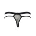 Мужские прозрачные стринги Passion 029 Thong Collin Black XXL/XXXL