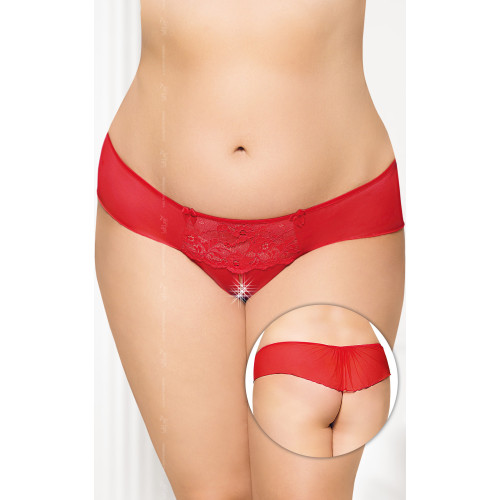 Трусики SoftLine G-String 2433 Plus Size Красные XXL