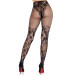 Колготки Leg Avenue Dahlia Lace Tights with Net Thigh Detail One Size