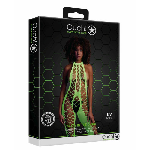 Бодістокінг Ouch! Bodystocking With Halterneck Green XS/XL