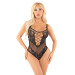 Боди Leg Avenue Rhinestone Net and Lace Bodysuit One Size, Black