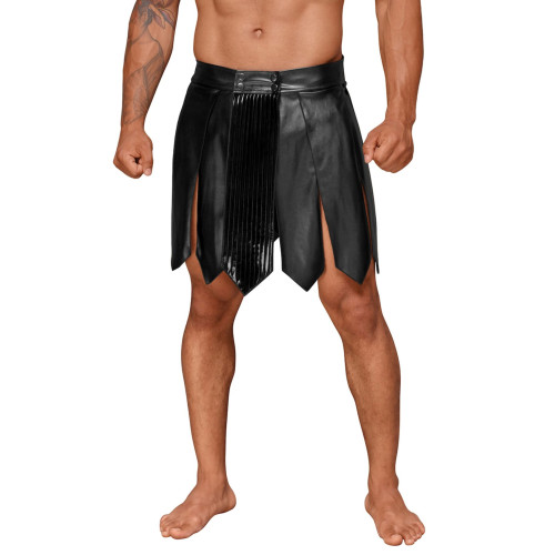 Чоловіча спідниця гладіатора Noir Handmade H053 Eco leather men's gladiator skirt, L, екошкіра