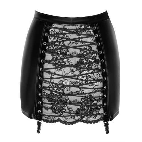 Юбка Noir Handmade F341 Powerwetlook and lace skirt - L