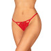 Трусики з доступом Obsessive Ingridia crotchless thong XS/S, червоні