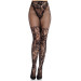 Колготки Leg Avenue Dahlia Lace Tights with Net Thigh Detail One Size